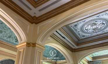 Dát vàng trần nhà - Emporio nhà thi công dát vàng chuyên nghiệp