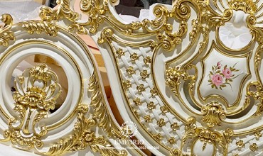 Gold inlaid material