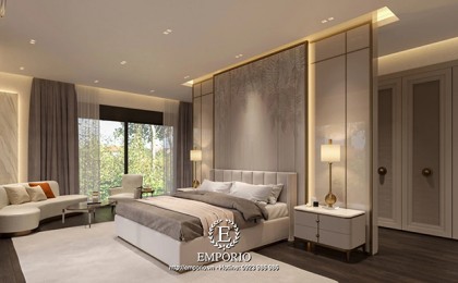 Neoclassical Furniture - Modern Bed 5660